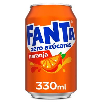 Refresco de naranja zero azúcares Fanta lata 33 cl